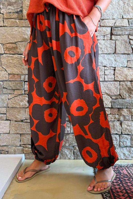 Carnaby Balloon Cuff Pant Coffee Bean & Sunset
